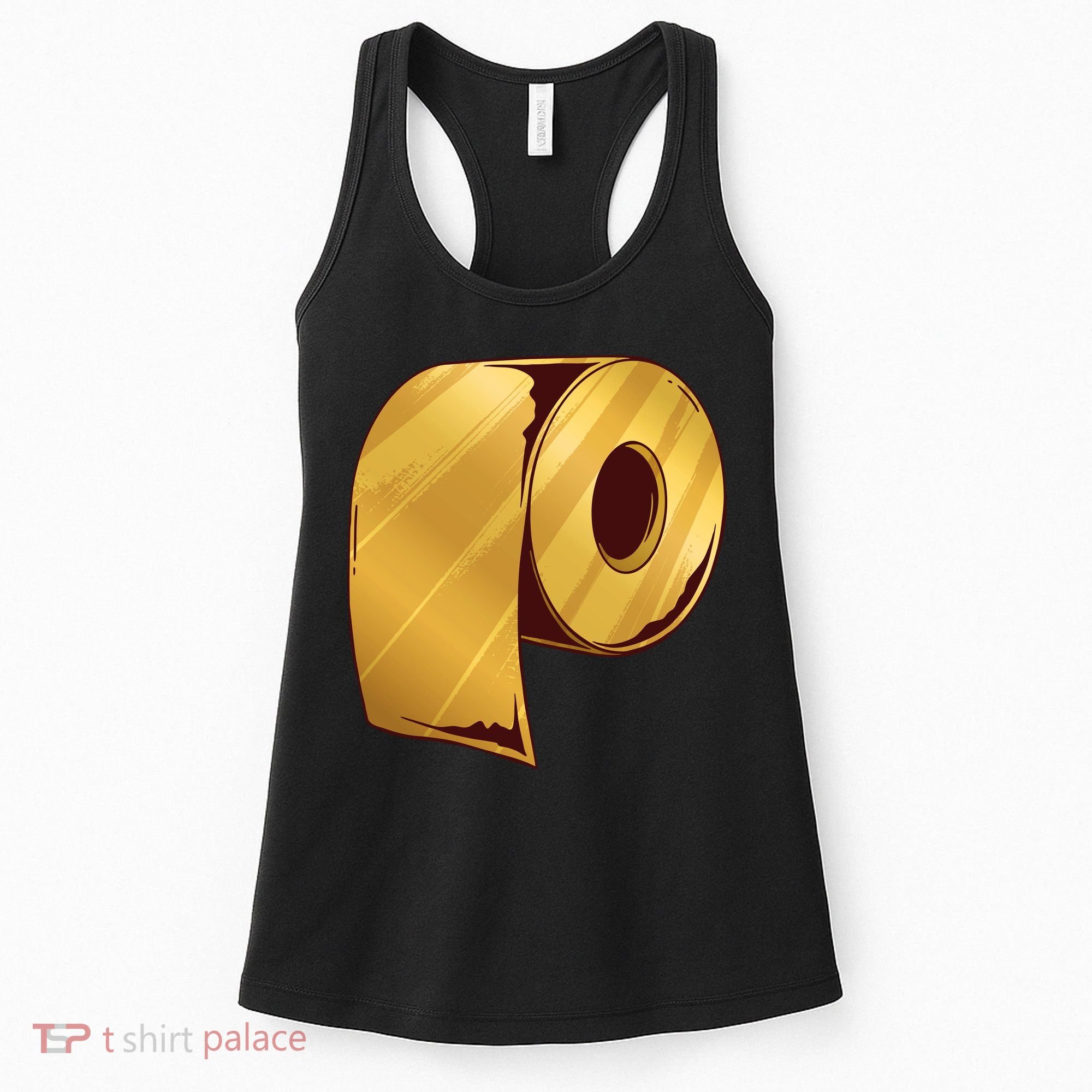 Golden Toilet Paper Crisis Women's Tank Top