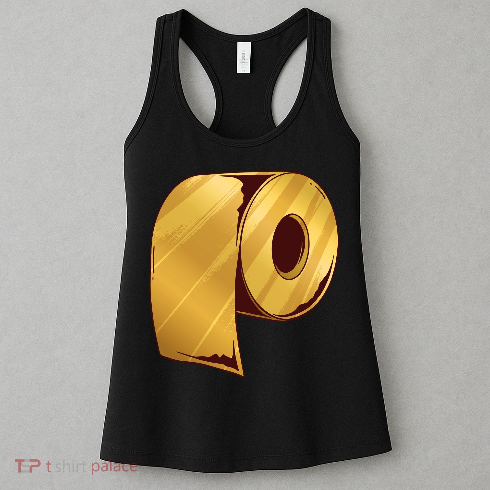 Golden Toilet Paper Crisis Women's Tank Top