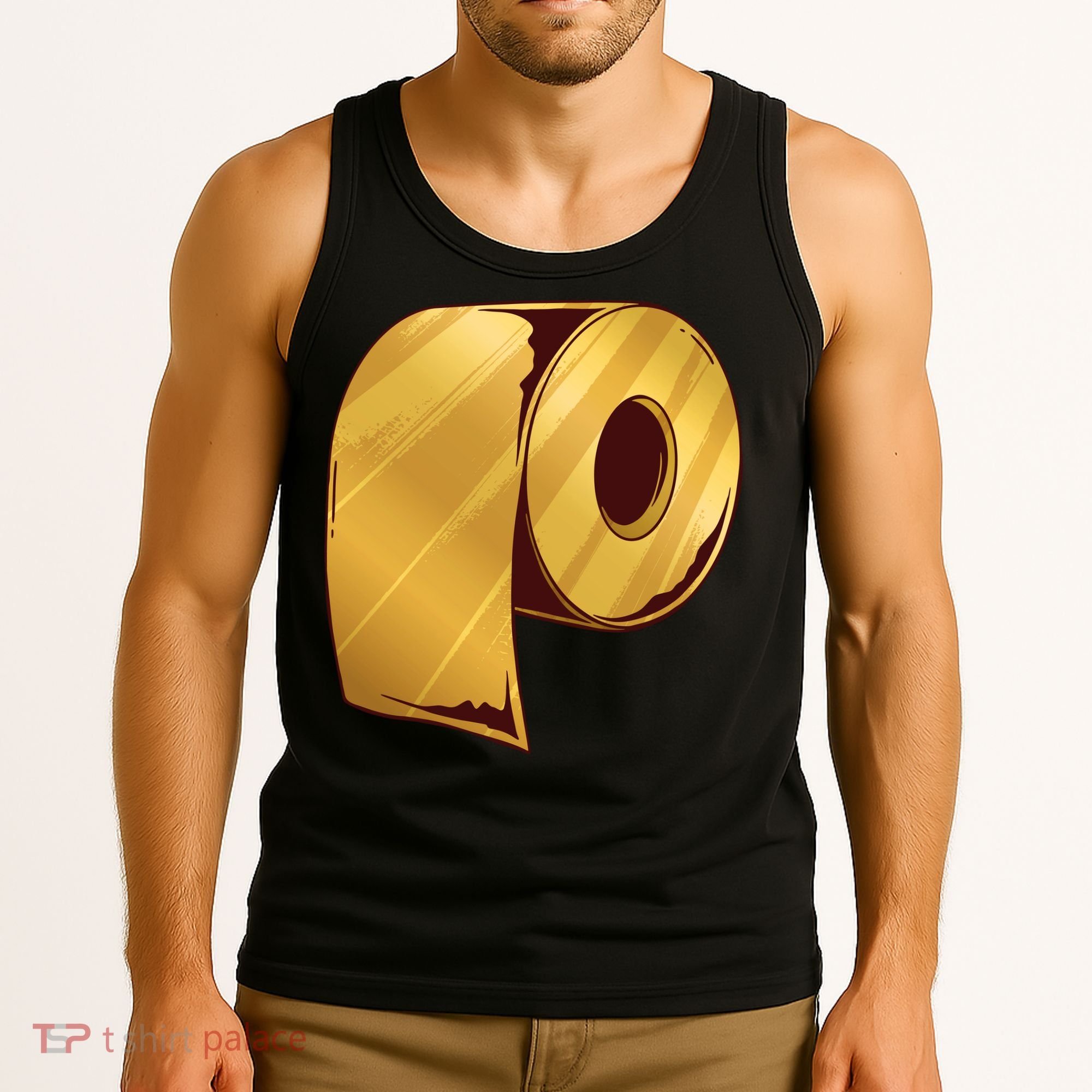 Golden Toilet Paper Crisis Tank Top