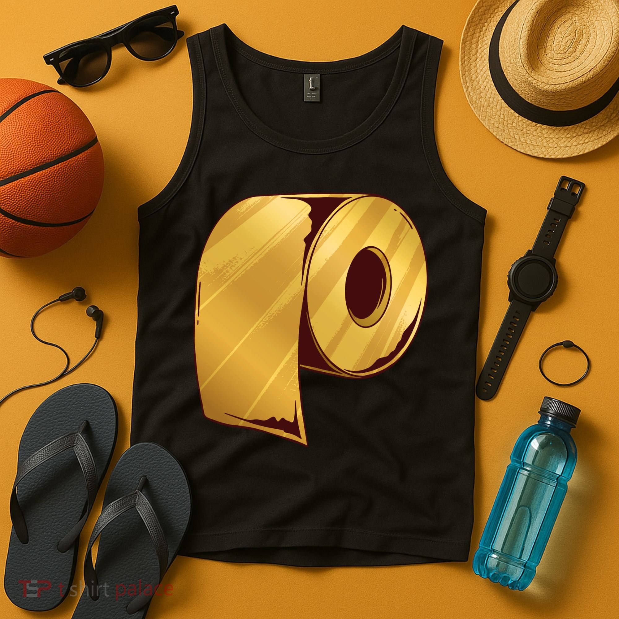 Golden Toilet Paper Crisis Tank Top