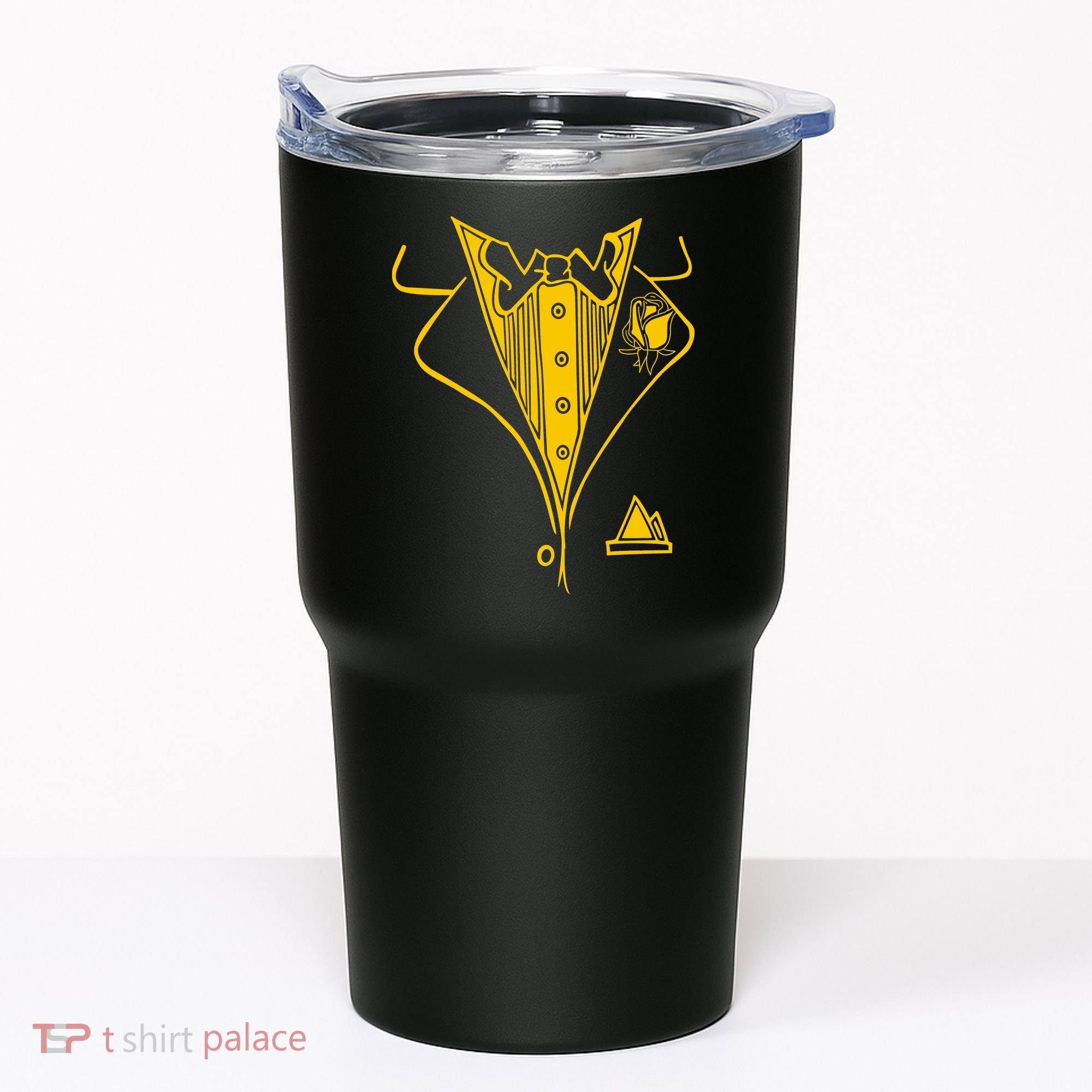 Golden Tuxedo Tumbler
