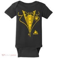 Golden Tuxedo Baby Bodysuit thumb 0