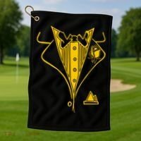 Golden Tuxedo Golf Towel thumb 1