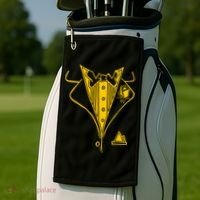 Golden Tuxedo Golf Towel thumb 2