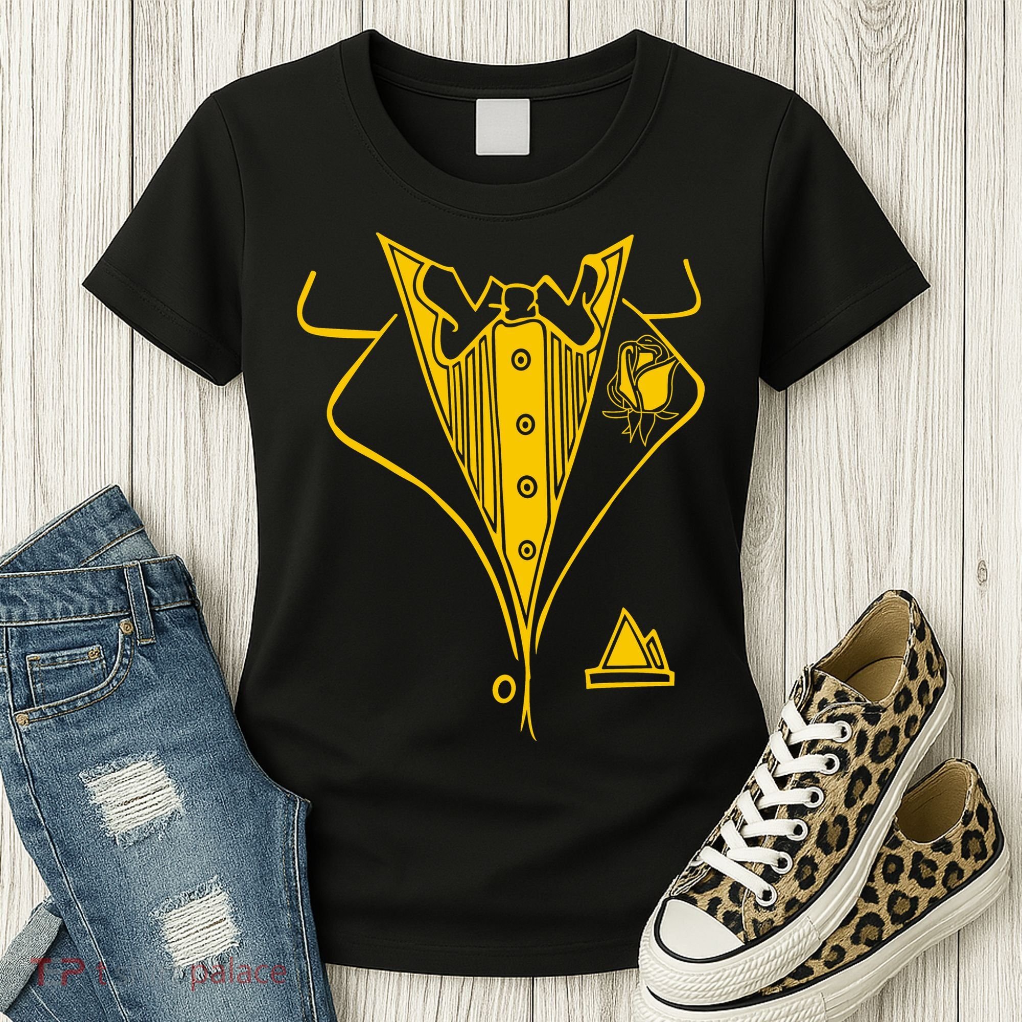 Golden Tuxedo Women's T-Shirt