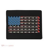 Golf Balls Tees Clubs USA American Flag Mousepad thumb 0