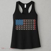 Golf Balls Tees Clubs USA American Flag Women's Tank Top thumb 3