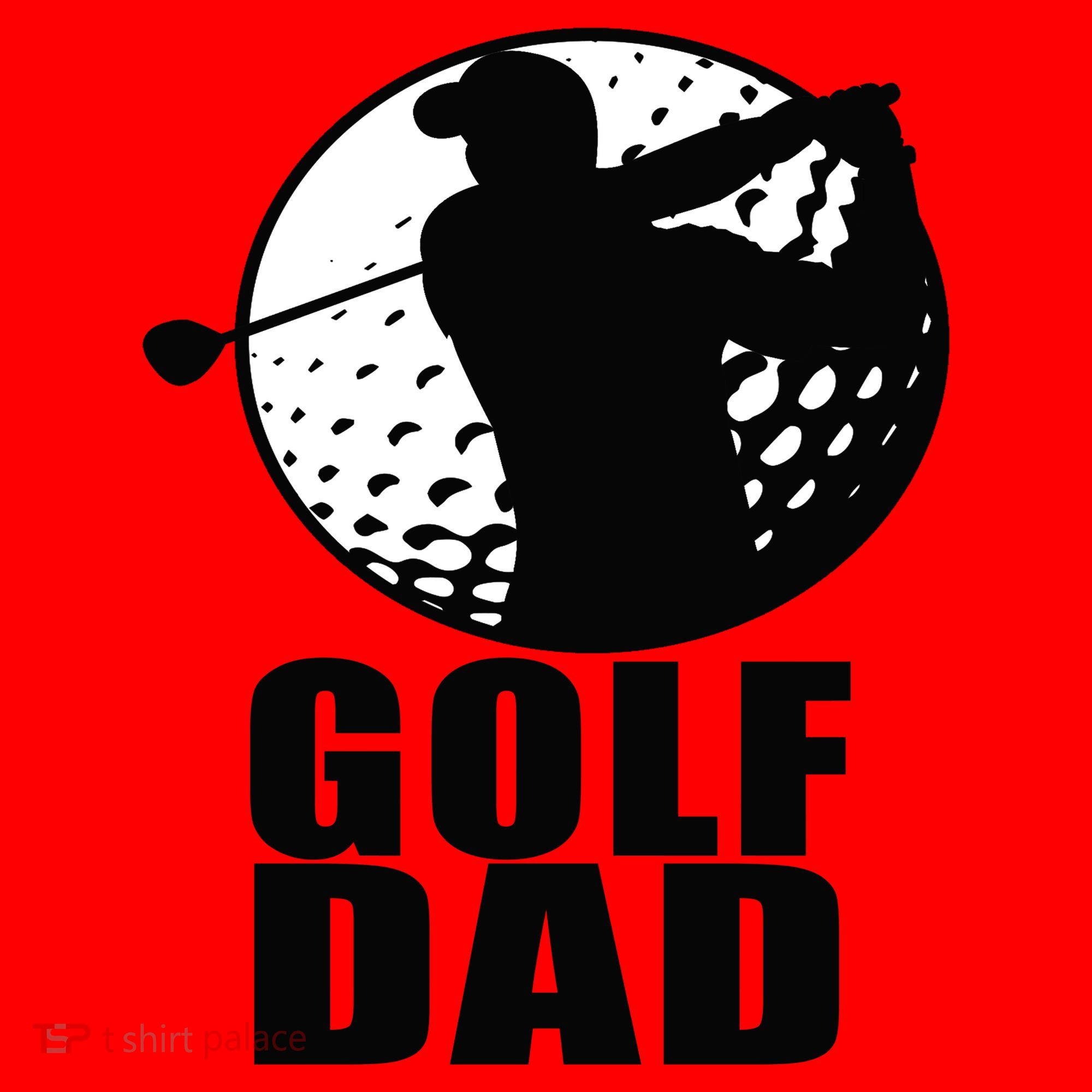 Golf Dad Santa Hat
