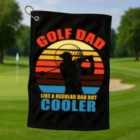 Golf Dad Like A Regular Dad But Cooler Golf Towel thumb 1