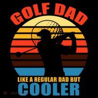 Golf Dad Like A Regular Dad But Cooler Kids Long Sleeve Shirt thumb 2