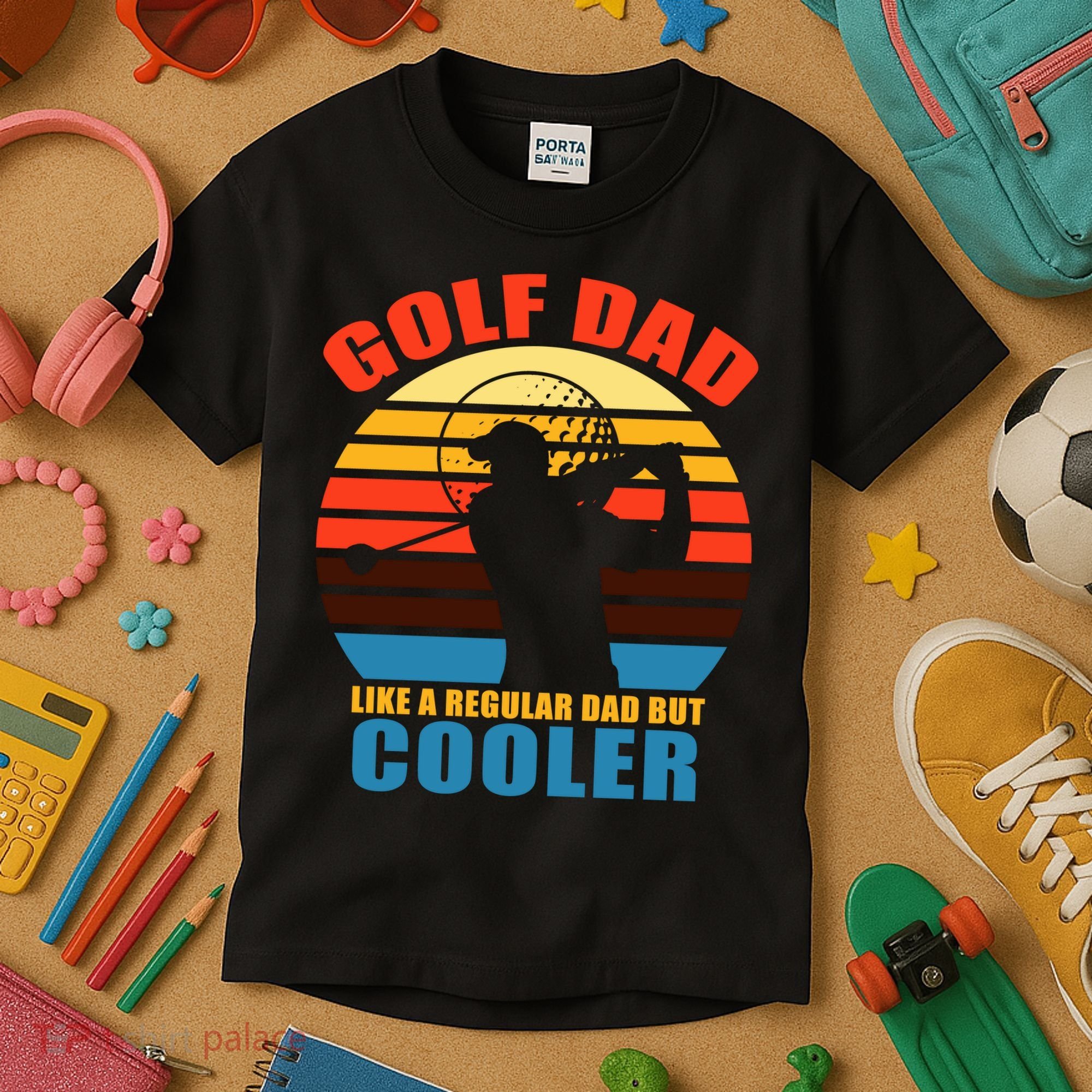 Golf Dad Like A Regular Dad But Cooler Kids T-Shirt