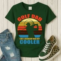 Golf Dad Like A Regular Dad But Cooler Women's T-Shirt thumb 3