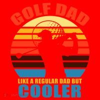 Golf Dad Like A Regular Dad But Cooler Santa Hat thumb 1