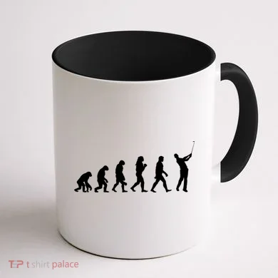 Golf Evolution Coffee Mug back
