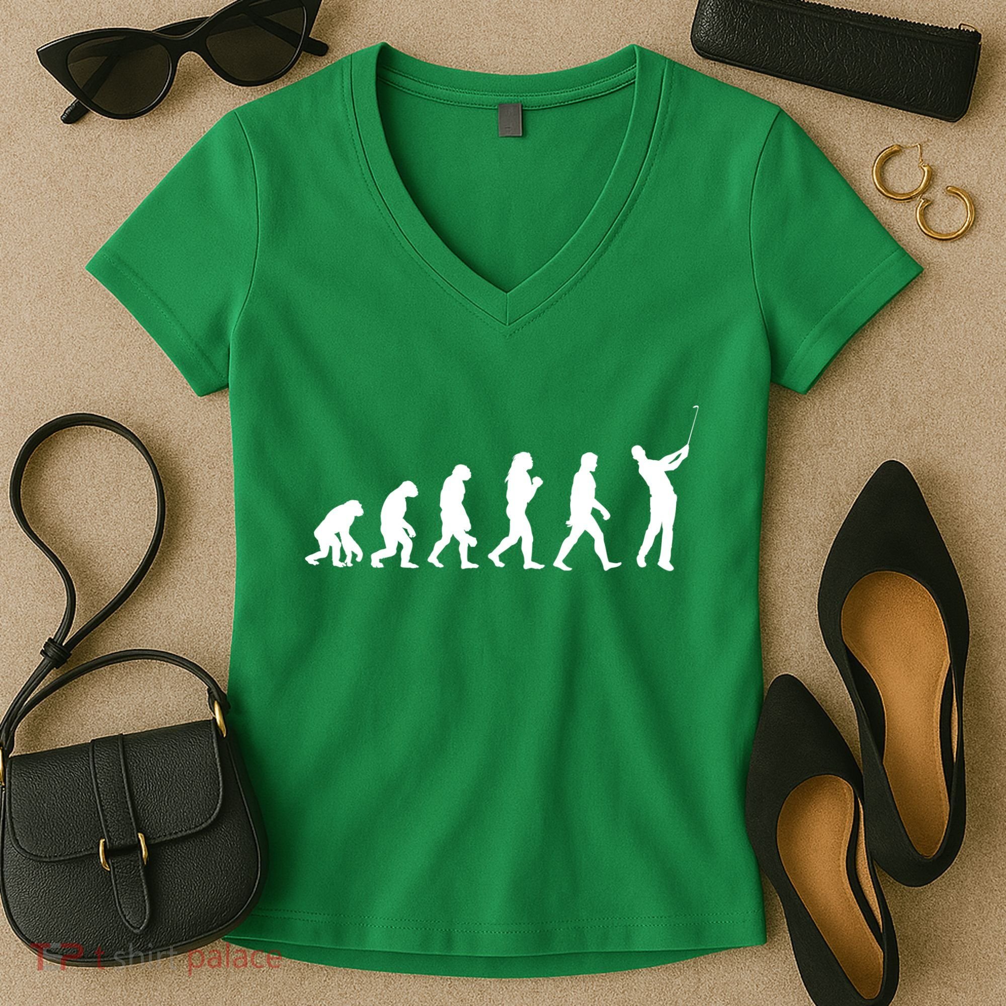 Golf Evolution Women's V-Neck T-Shirt