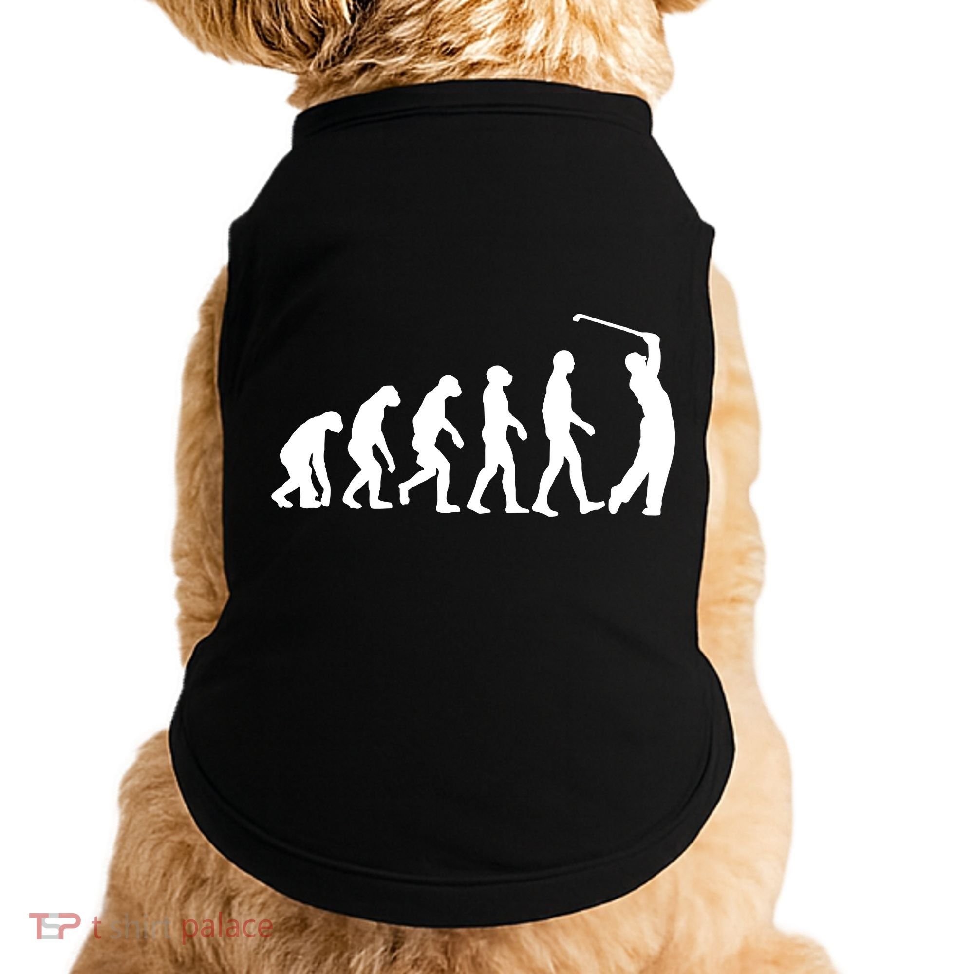 Golf Evolution Funny Golfer Doggie Tank
