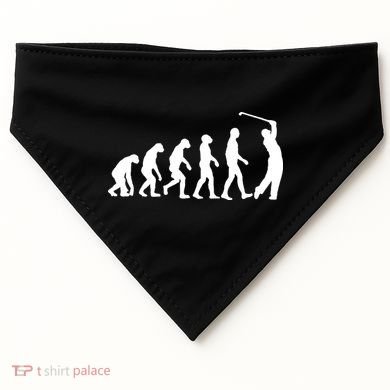 Golf Evolution Funny Golfer USA-Made Doggie Bandana