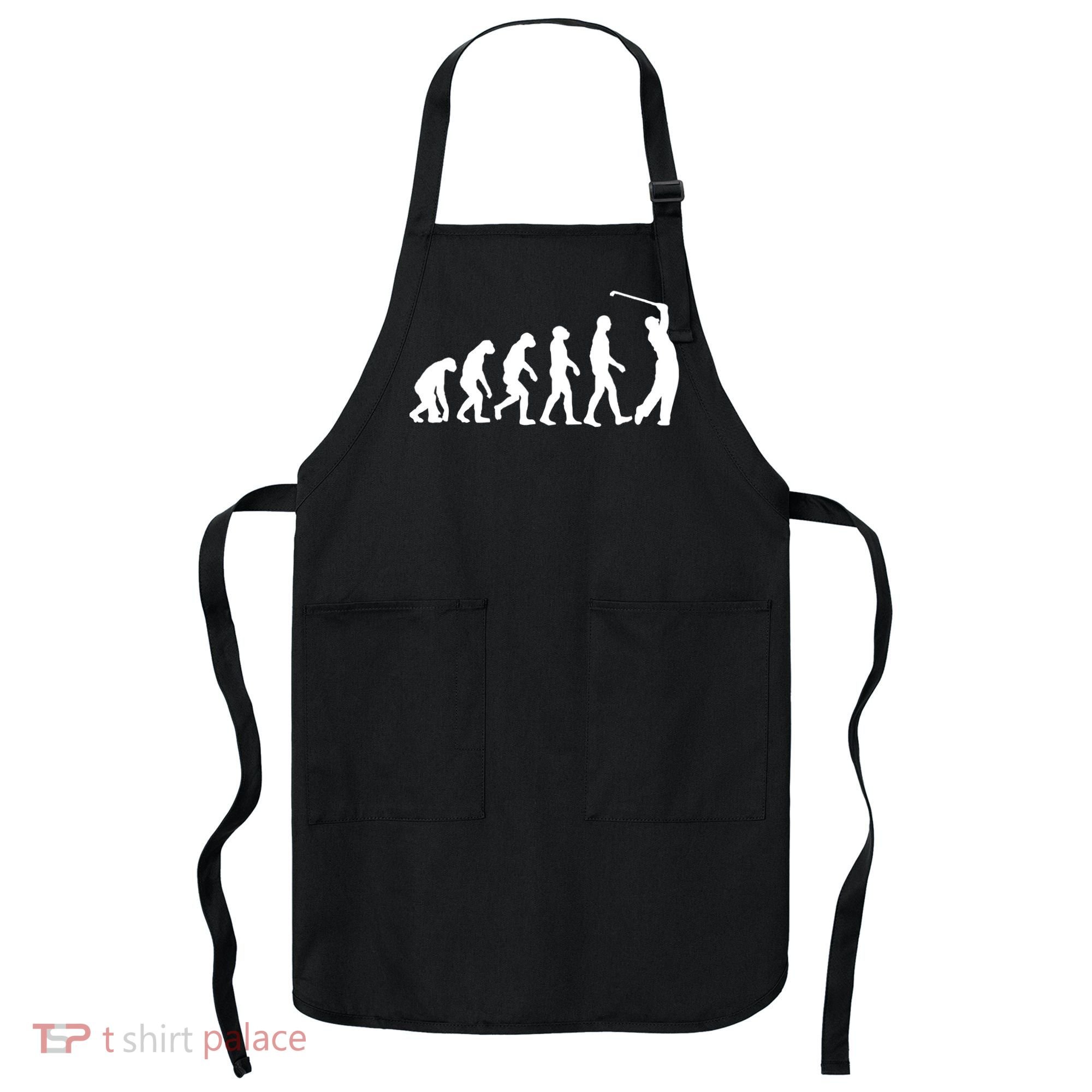 Golf Evolution Funny Golfer Apron