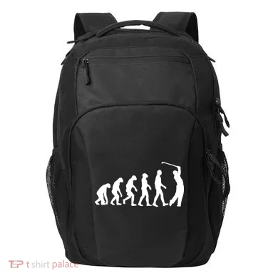 Golf Evolution Funny Golfer Transport Backpack