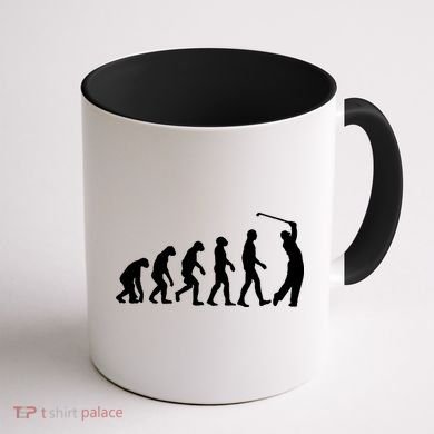 Golf Evolution Funny Golfer Coffee Mug back