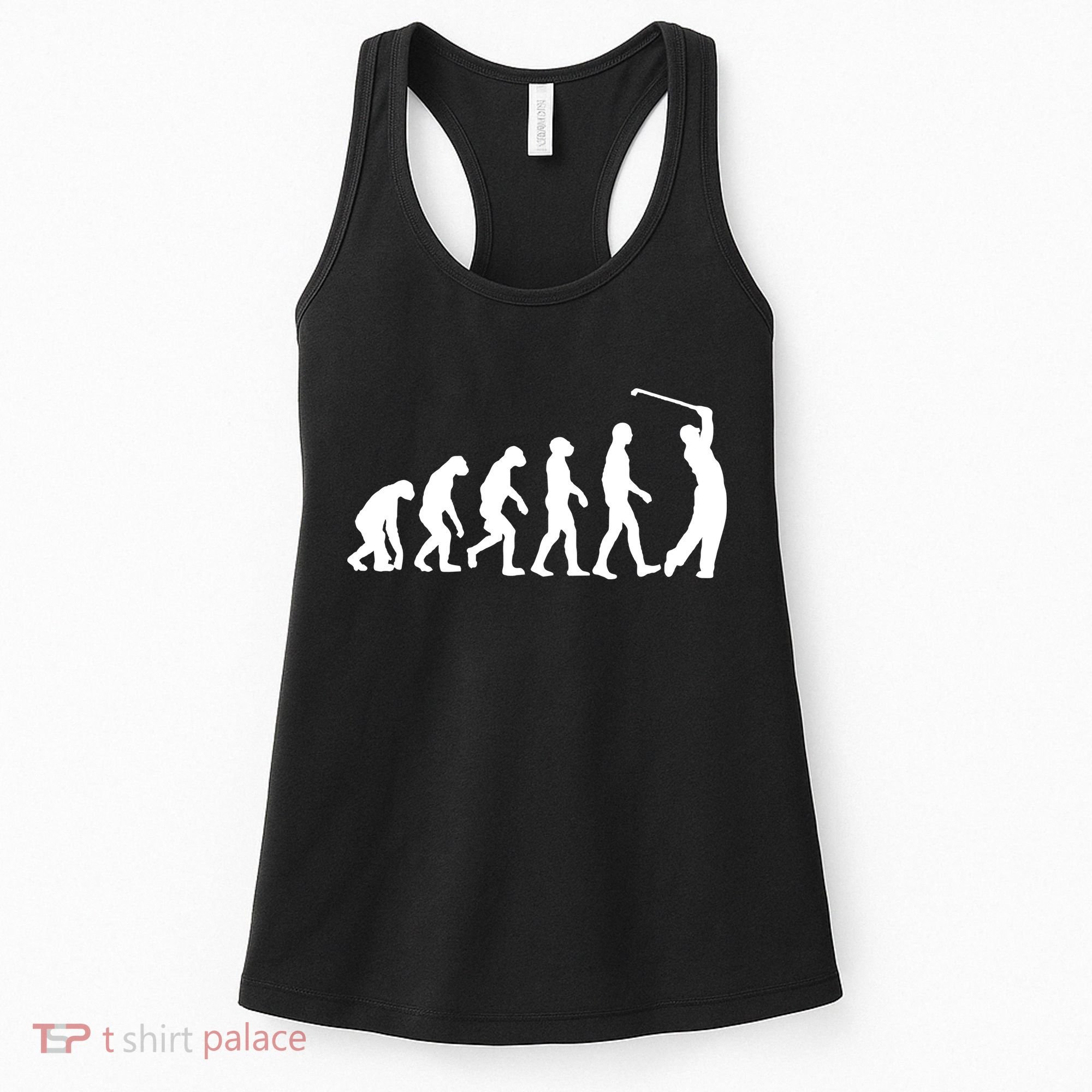 Golf Evolution Funny Golfer Women's Tank Top
