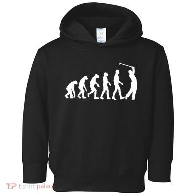 Golf Evolution Funny Golfer Toddler Hoodie