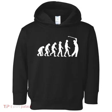Golf Evolution Funny Golfer Toddler Hoodie
