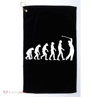 Golf Evolution Funny Golfer Golf Towel