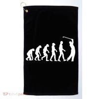 Golf Evolution Funny Golfer Golf Towel thumb 0