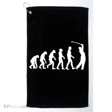 Golf Evolution Funny Golfer Golf Towel