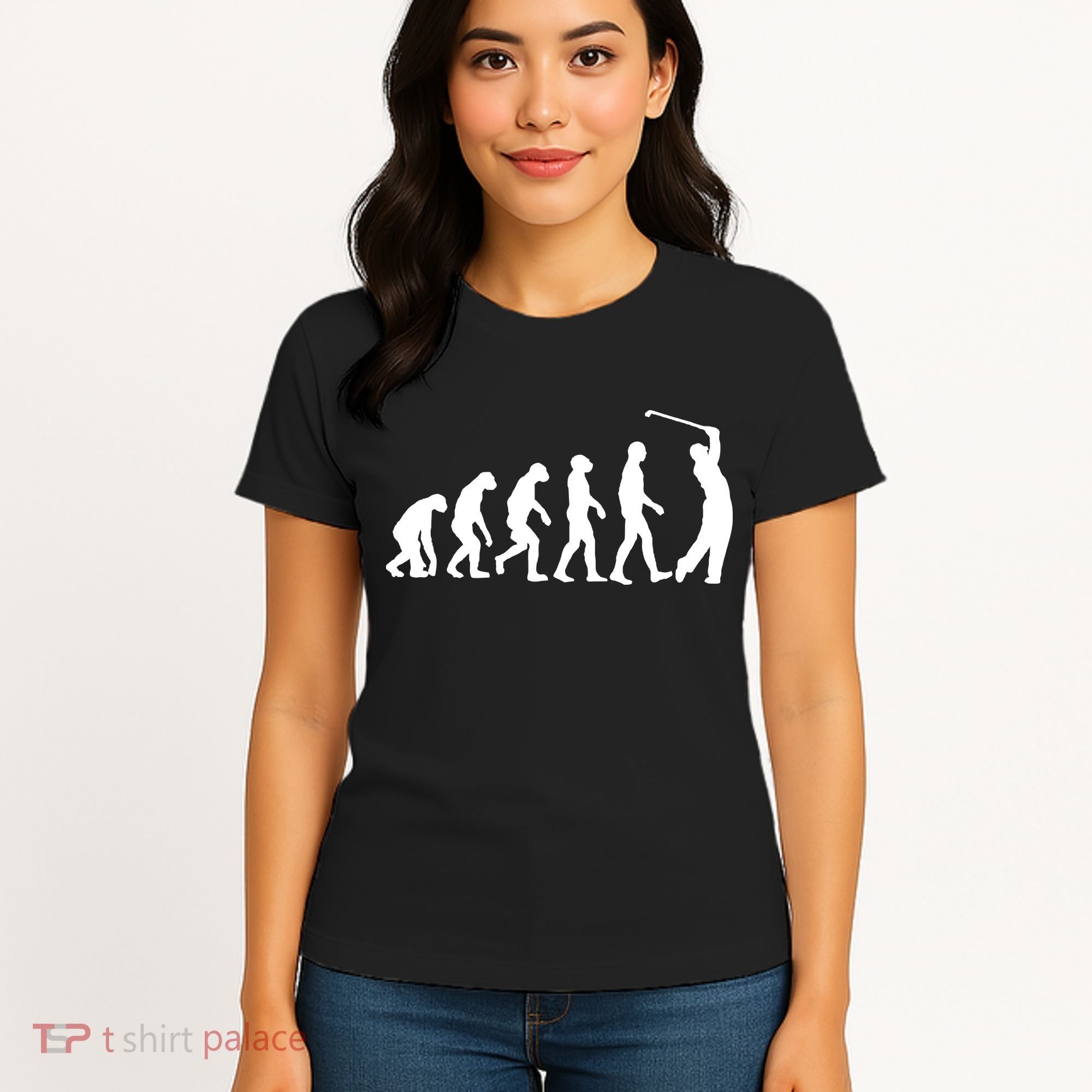 Golf Evolution Funny Golfer Women's T-Shirt