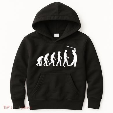 Golf Evolution Funny Golfer Kids Hoodie