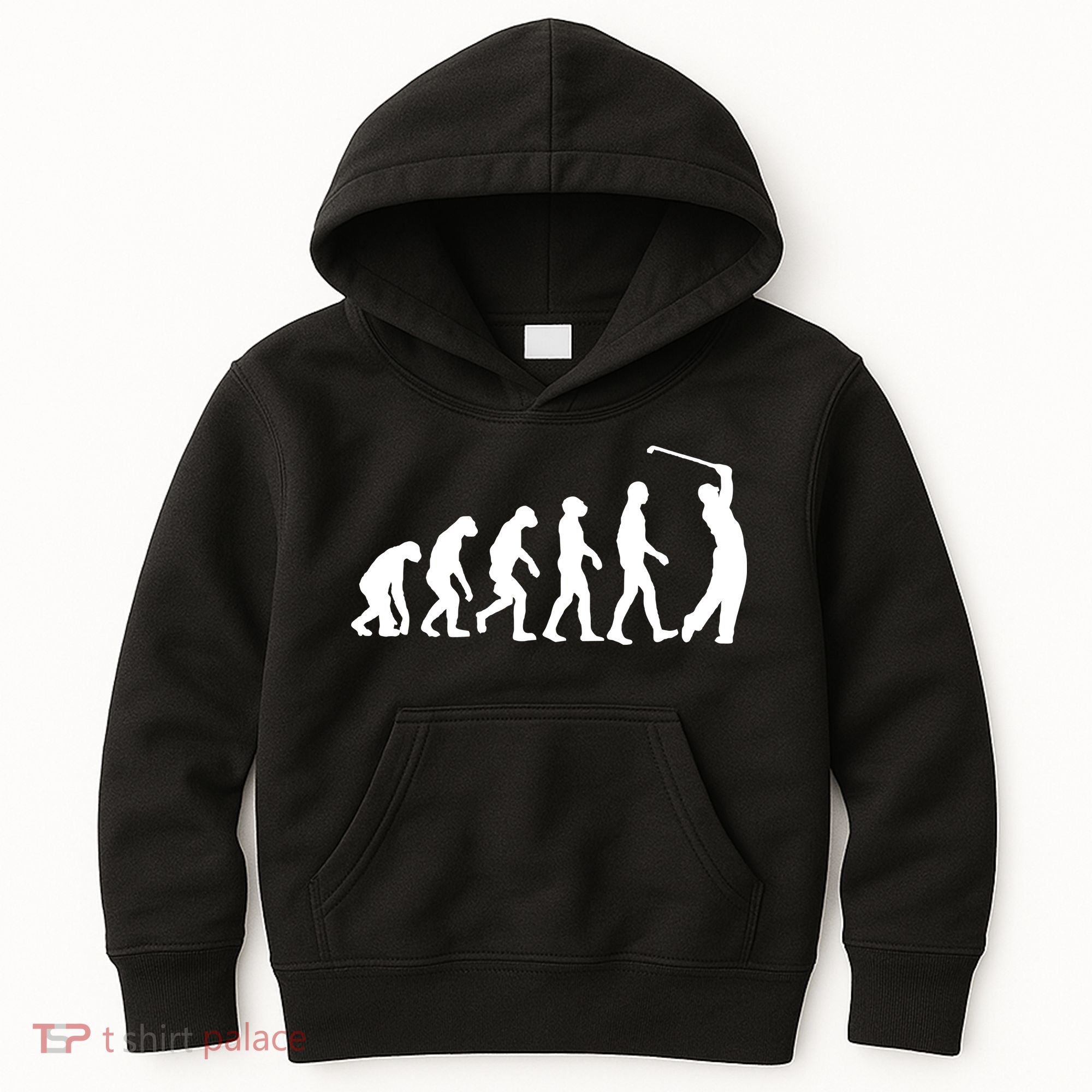 Golf Evolution Funny Golfer Kids Hoodie