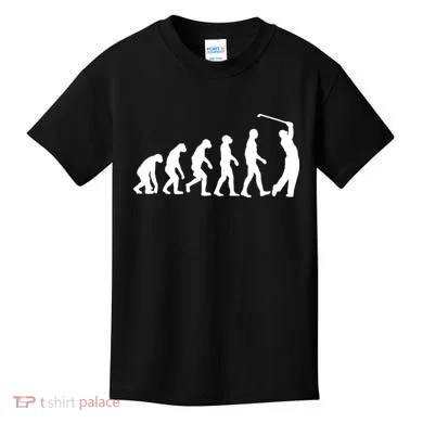 Golf Evolution Funny Golfer Kids T-Shirt
