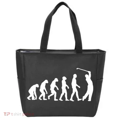 Golf Evolution Funny Golfer Tote Bag