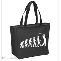Golf Evolution Funny Golfer Tote Bag thumb 2