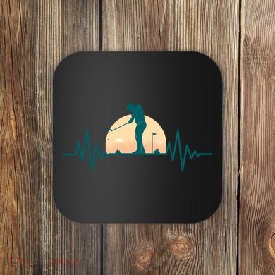 Golf Hearbeat Coaster