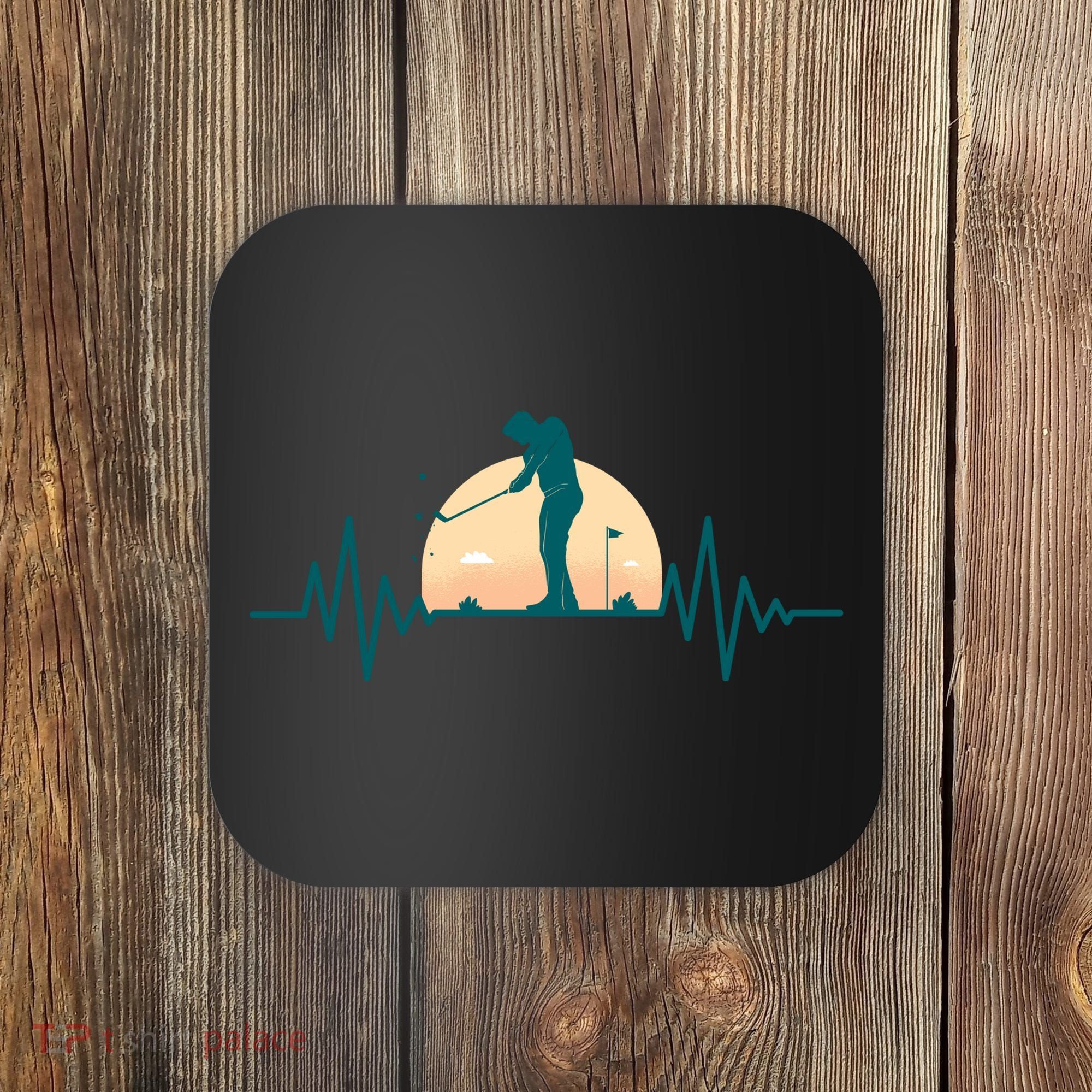 Golf Hearbeat Coaster