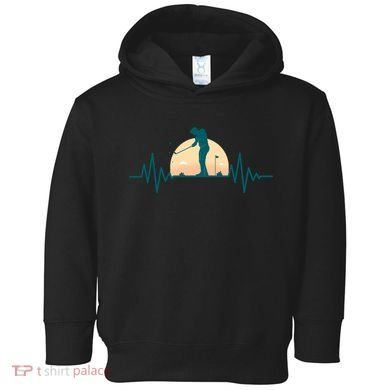 Golf Hearbeat Toddler Hoodie