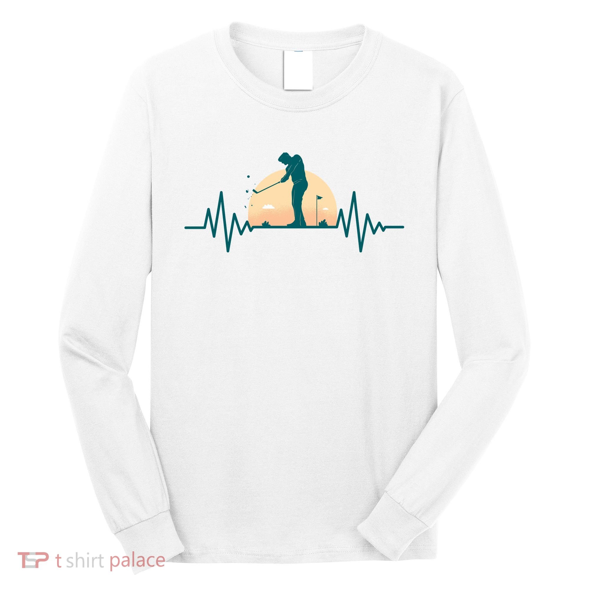 Golf Hearbeat Long Sleeve Shirt