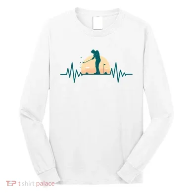 Golf Hearbeat Long Sleeve Shirt