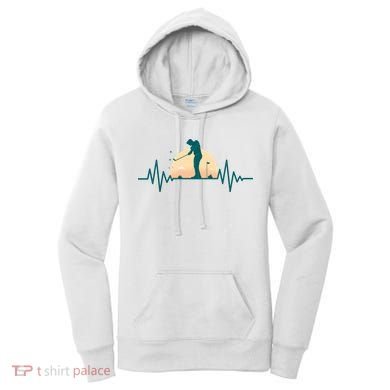 Golf Hearbeat Women's Hoodie