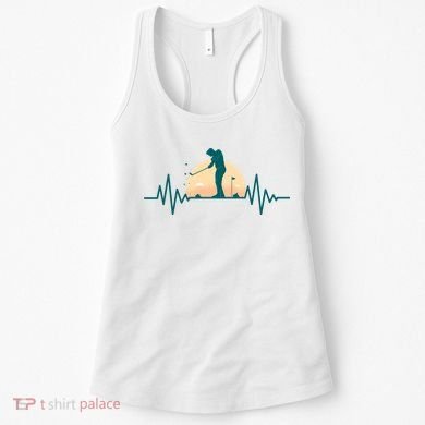 Golf Hearbeat Women's Tank Top