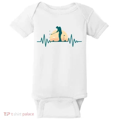 Golf Hearbeat Baby Bodysuit