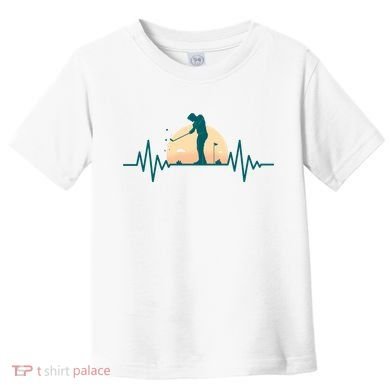 Golf Hearbeat Toddler T-Shirt