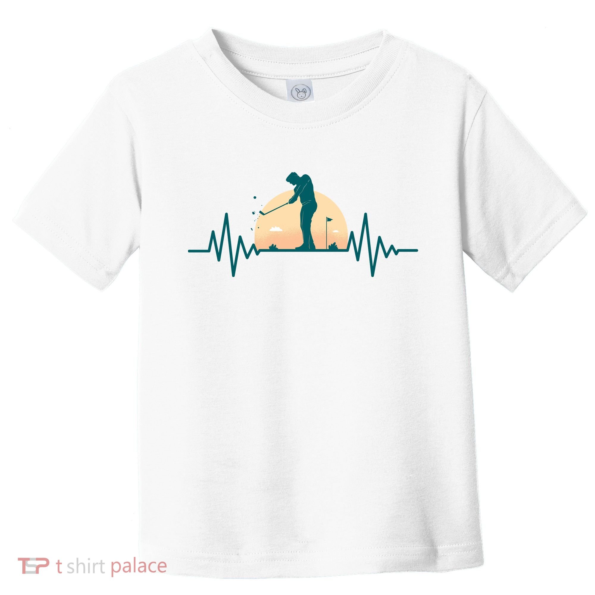 Golf Hearbeat Toddler T-Shirt