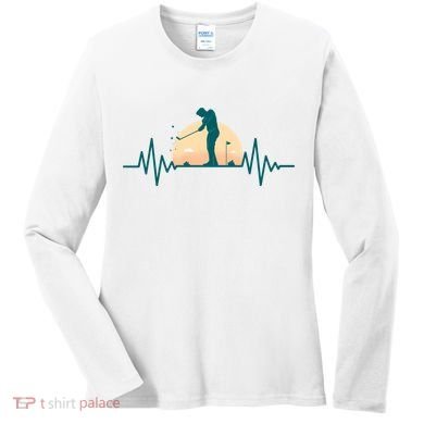 Golf Hearbeat Women's Long Sleeve Shirt