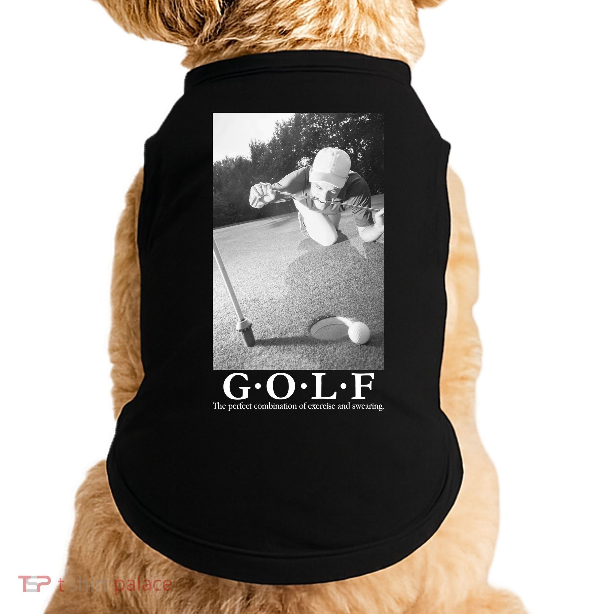 GOLF Perfect Combination Of Exercise And Swearing Doggie Tank