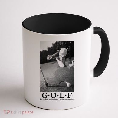 GOLF Perfect Combination Of Exercise And Swearing Coffee Mug back
