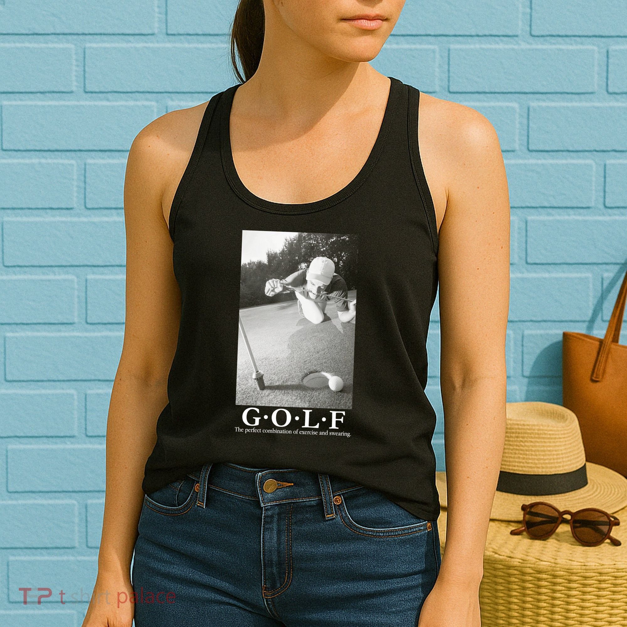 GOLF Perfect Combination Of Exercise And Swearing Women's Tank Top